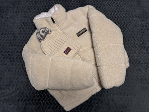 Napapijri a-suomi borg puffer jacket in off white Xs (1 foto / 6)