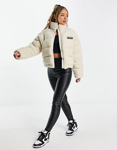 Napapijri a-suomi borg puffer jacket in off white Xs (6 foto / 6)