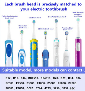 Hambaharja otsikud Oral-B 4tk (hulgimüük ja jaemüük) (5 foto / 5)