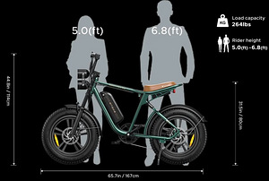 Electric bike Engwe M20 1000W for rent - powerful and comfor (5 foto / 8)