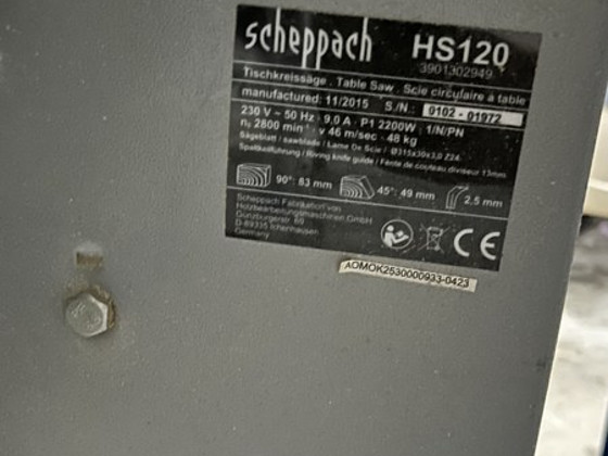 Плиткорез Scheppach HS120