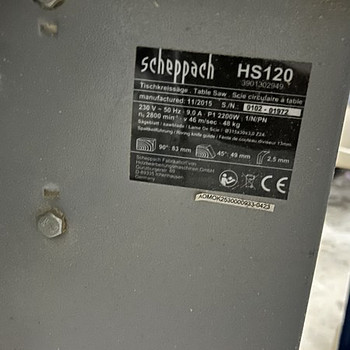 Platesaag Scheppach HS120