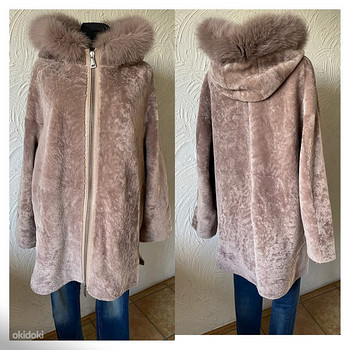 Mouton kapuutsiga, rebaseäärisega L-XL