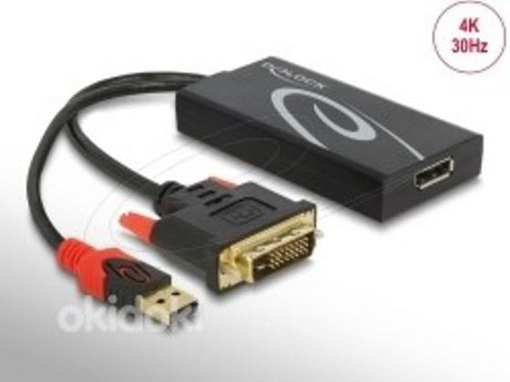 Delock DVI+USB-A/Displayport
