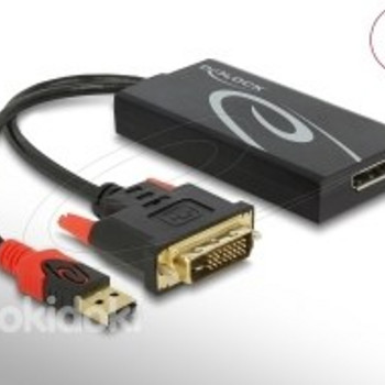 Delock DVI+USB-A/Displayport