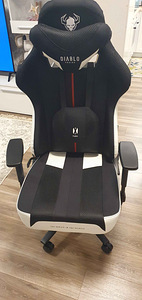 Gaming Chair Diablo X-Player 2.0 Textile King Size: white-bl (1 foto / 5)