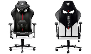 Gaming Chair Diablo X-Player 2.0 Textile King Size: white-bl (2 foto / 5)