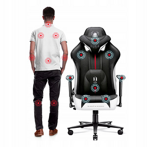 Gaming Chair Diablo X-Player 2.0 Textile King Size: white-bl (3 foto / 5)