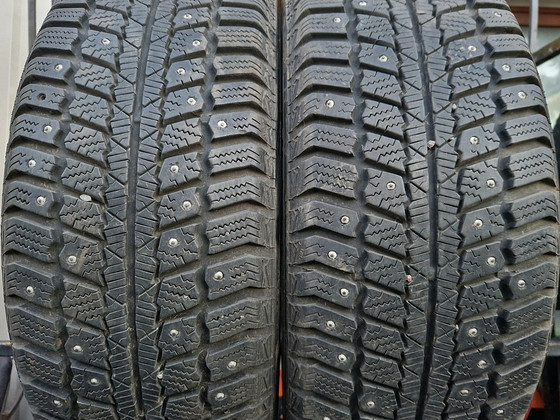 R16 зимние шины 205/55/16 - 7.5мм - 99% шипы - установка