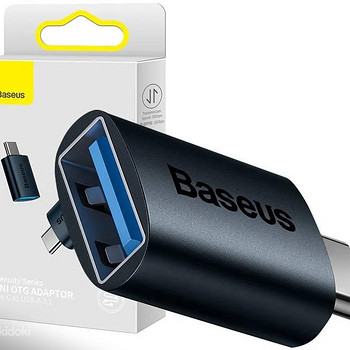 Baseus Ingenuity USB-C to USB-A adapter OTG blue
