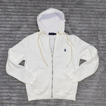 Белая кофта на молнии Ralph Lauren