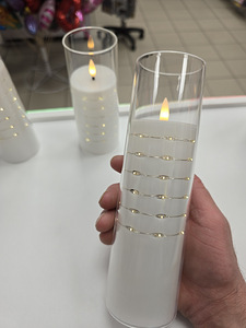 Набор из 5 шт. Красивые светлые рождественские свечи с пультом. LED-свеча (2 фото из 6)