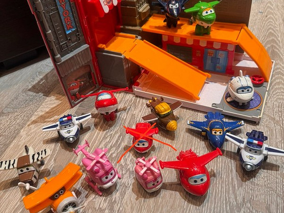 Super Wings Супер Крылья фигурки самолетов + дом
