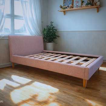 Новинка! ECO кровать 120x200 см для матраса - РОЗОВАЯ