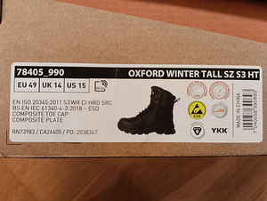 Зимние защитные ботинки Oxford Tall S3 HT, EU 49, Helly Hans (2 фото из 4)