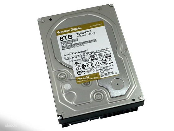 WD Gold 8TB (WD8004FRYZ) – töökindel enterprise-klassi