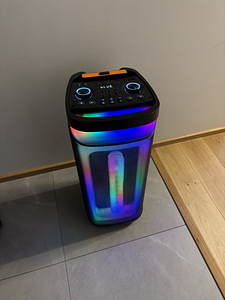 Kaasaskantav peokõlar 800W + 2 mikrofoni (uus) (2 foto / 8)