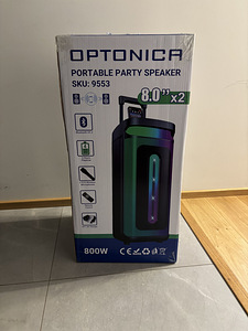 Kaasaskantav peokõlar 800W + 2 mikrofoni (uus) (5 foto / 8)