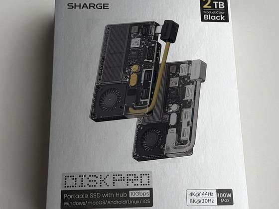 Sharge Disk Pro 2TB , Black/Yellow