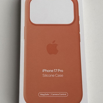 Apple iPhone 17 Pro Silicone Case with Magsafe , Orange