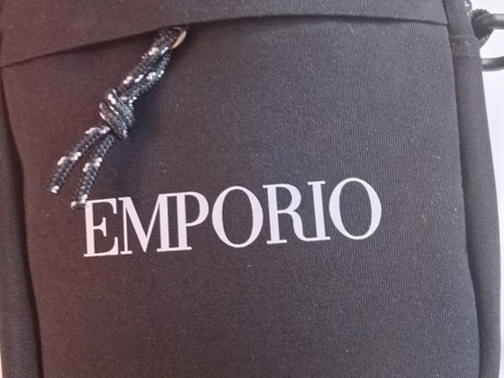 Emporio musta kangas laukku