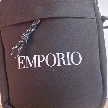 Emporio musta kangas laukku