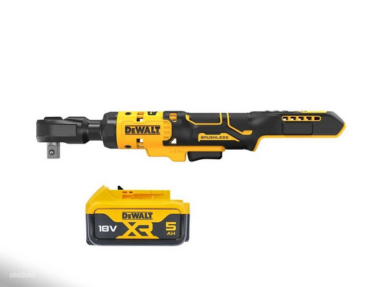 Аккумуляторный ключ с трещоткой Dewalt DCF512N + 5ah