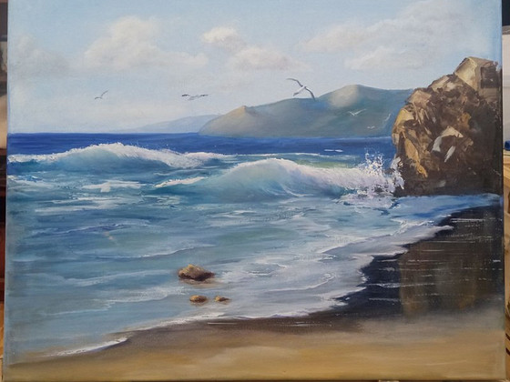Õlimaal "Laine" 40x50