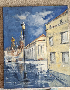 Картина маслом "Город" 40х50 (1 фото из 1)