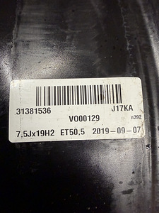 19" Volvo originaalveljed 5x108 (6 foto / 7)