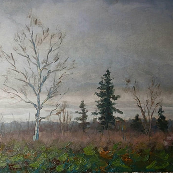 Maali. "Sügisene väli"