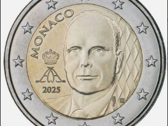 Monaco 2 euro 2025 UNC