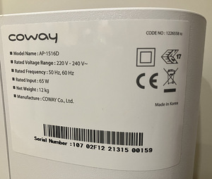 Очиститель воздуха Coway Storm AP-1516D (5 фото из 6)