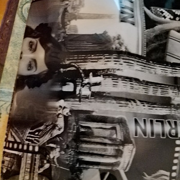 Vintage meikki laukku musta muovia