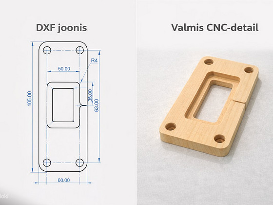 CNC JA 3D-PRINTIMISE TEENUS – JOONISEST VALMISTOOTE­NI
