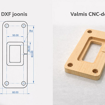 CNC JA 3D-PRINTIMISE TEENUS – JOONISEST VALMISTOOTE­NI