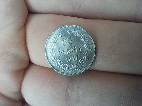 25 penni 1917 unc