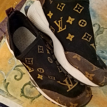 Louis Vuitton nahka kangas kengät
