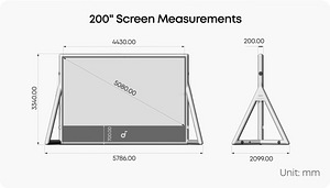 Soundcore Nebula 200" Silent Inflatable Theater Screen (2 фото из 4)