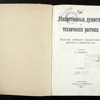 1916 Tsaariaegne raamat RAVIMTAIMED