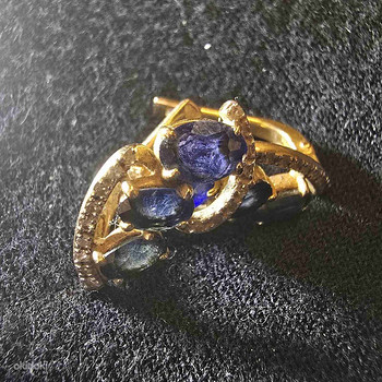 Золотые серьги с бриллиантами 585 проба (№L1420)