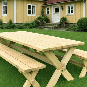 Puidust aiamööbli komplekt