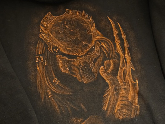 Футболка Predator (bleach art, на заказ)