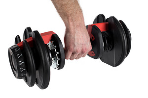 Reguleeritav hantel 24 kg (15 raskusastet) (9 foto / 10)