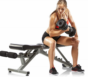 Reguleeritav hantel 24 kg (15 raskusastet) (10 foto / 10)