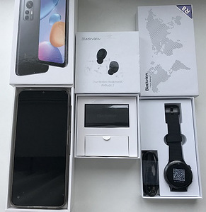 Blackview A85, AirBuds 2 TWS Bluetooth 5, R8 Smart Watc (2 foto / 8)