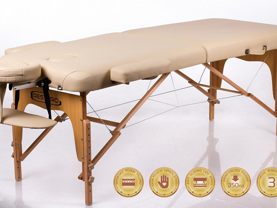 Kokkupandav massaažilaud RESTPRO® Memory 2 Beige