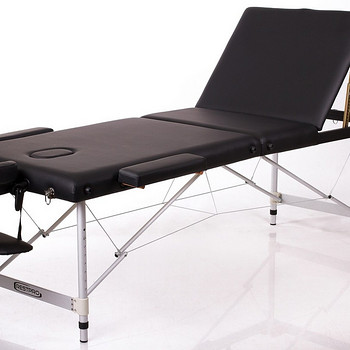 Kokkupandav massaažilaud RESTPRO® ALU 3 Black