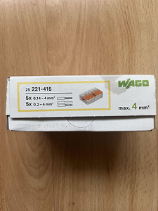 Клеммы Wago 221-415 (3 фото из 4)