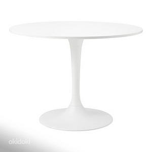 IKEA DOCKSTA ümmargune stiilne valge laud uus 103cm (1 foto / 4)